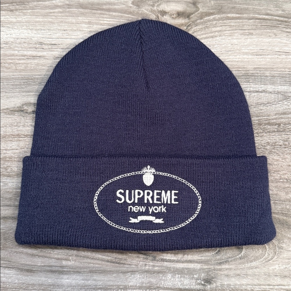 Supreme Navy Blue Beanie